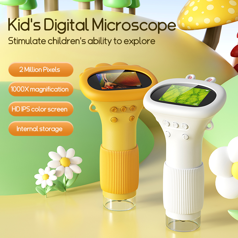 Kids Outdoor Microscope - مجهر جيب صغير 2.0 بوصة 1000X