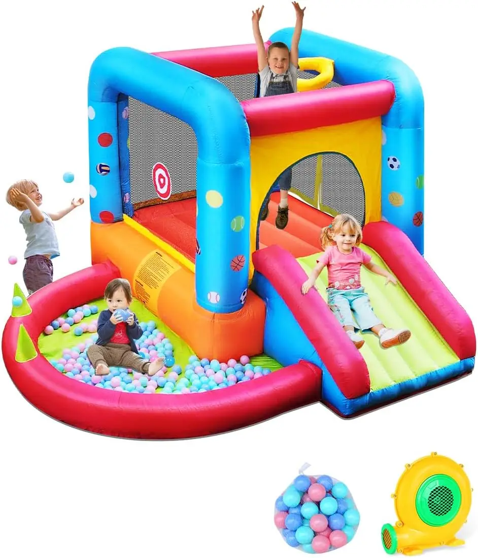 Kids Outdoor Bounce House - بيت قفز قابل للنفخ من ستيب4فن،
