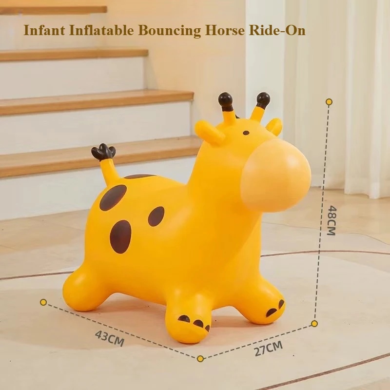 Kids Outdoor Ride On - حصان قابل للنفخ مصنوع من PVC