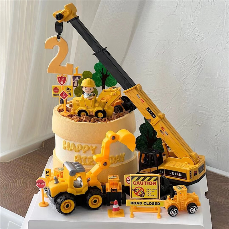 Kids Outdoor Digger - حفارة كرين جرار كعكة توبر هندسة