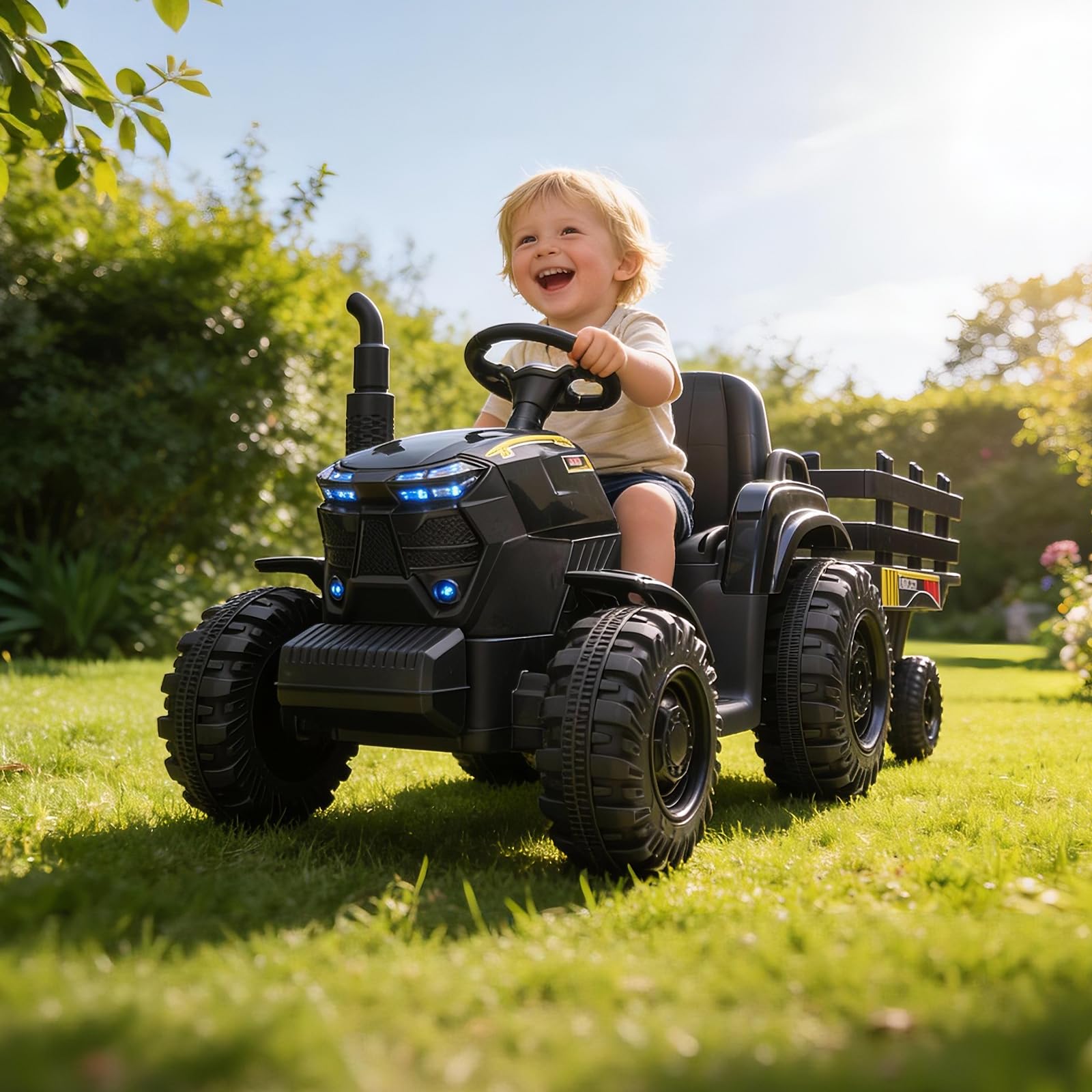 Kids Outdoor Ride On - جرار كهربائي للأطفال 12 فولت مع
