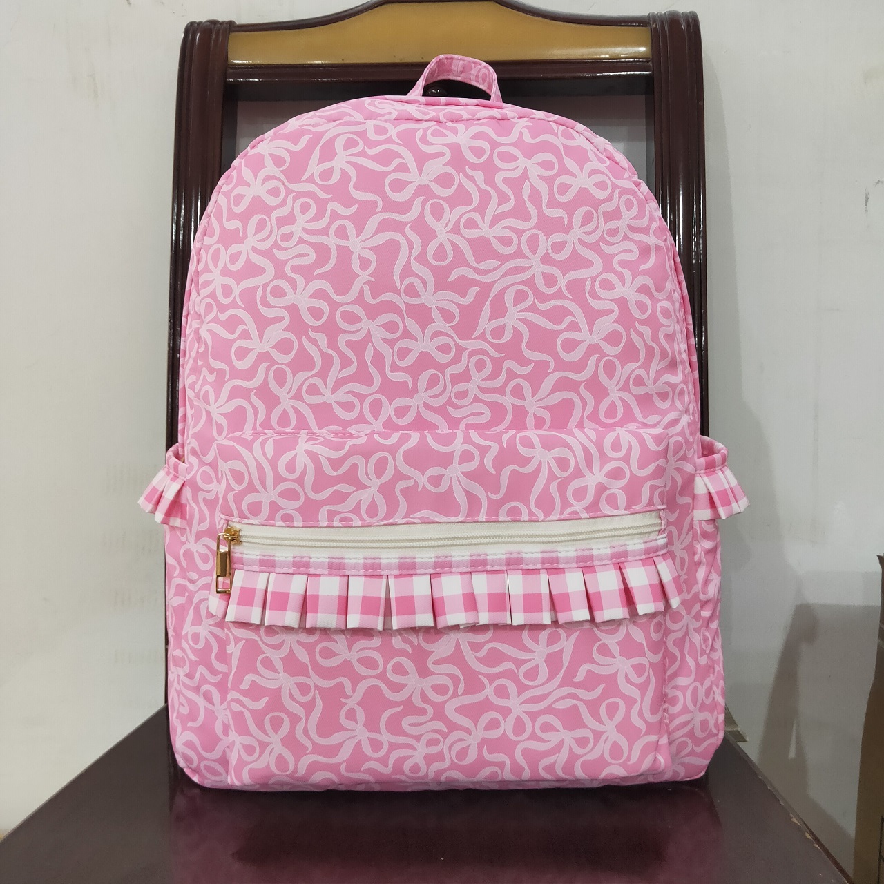 Kids Outdoor Backpack - الجملة الأطفال الوردي الانحناء في الهواء