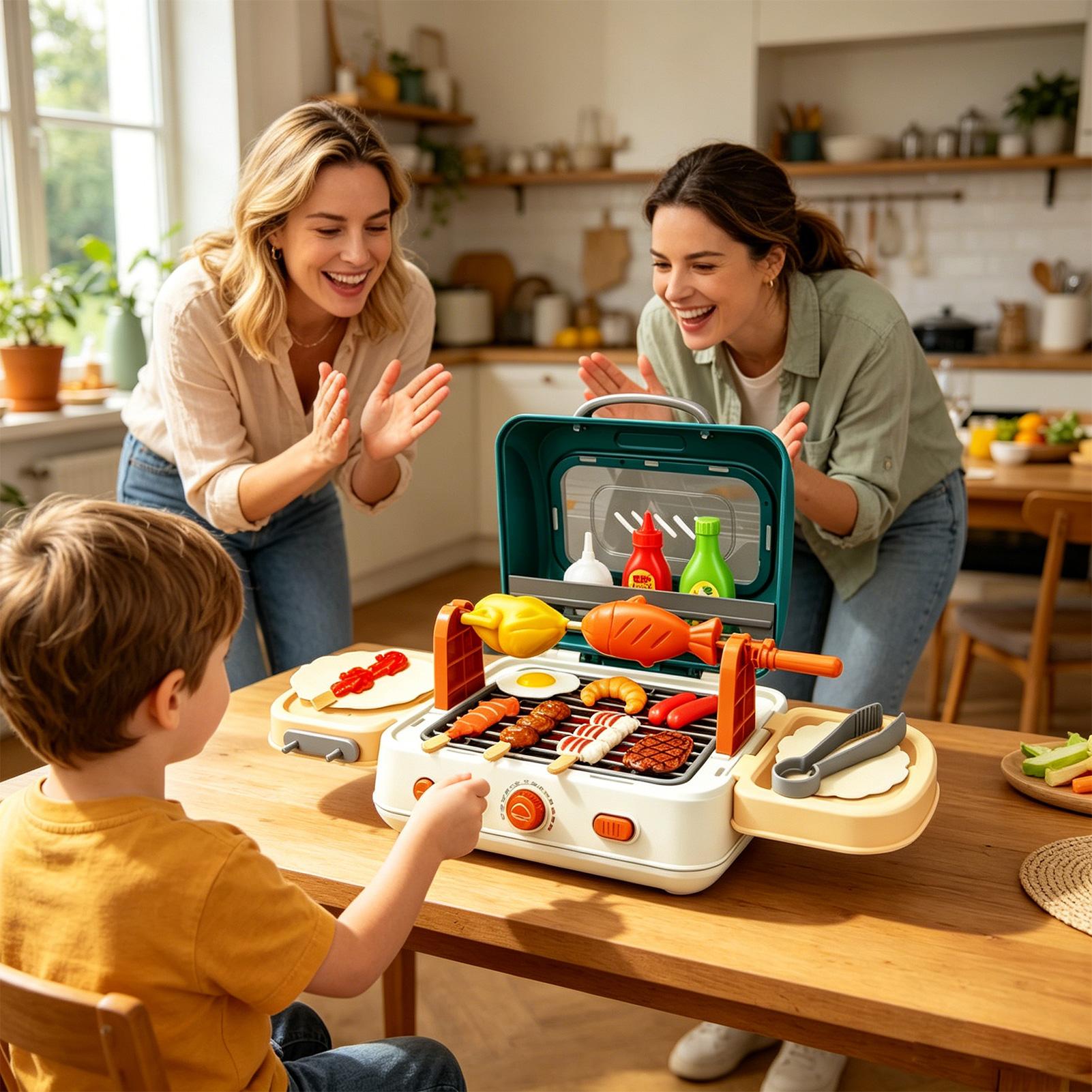 Kids Outdoor Grill Set - مجموعة ألعاب الشواء الخارجية للأطفال، مجموعة