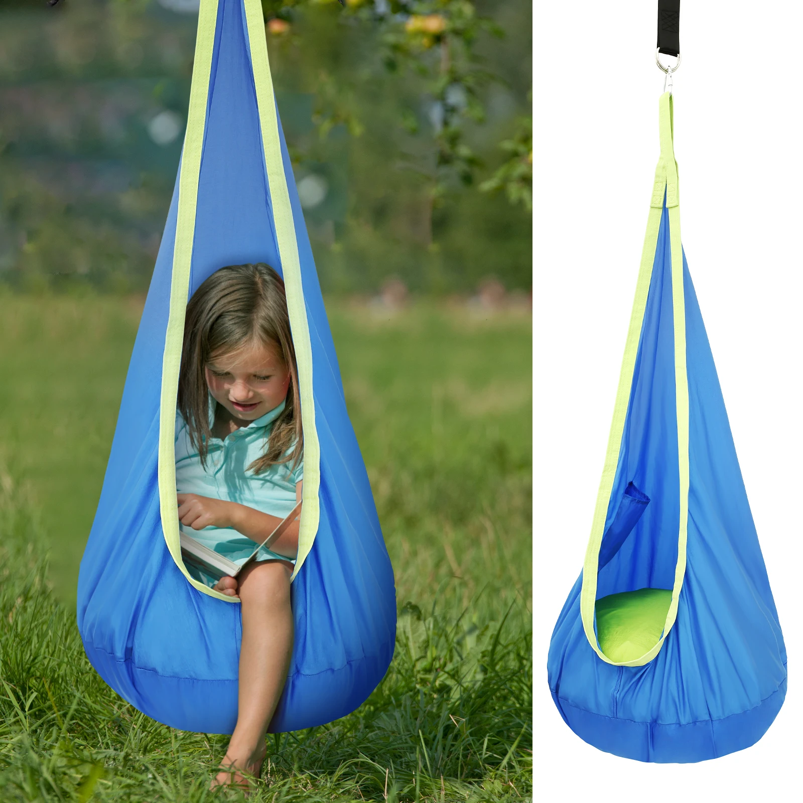 Kids Outdoor Hammock Chair - كرسي أرجوحة حسية للأطفال، مقعد أرجوحة