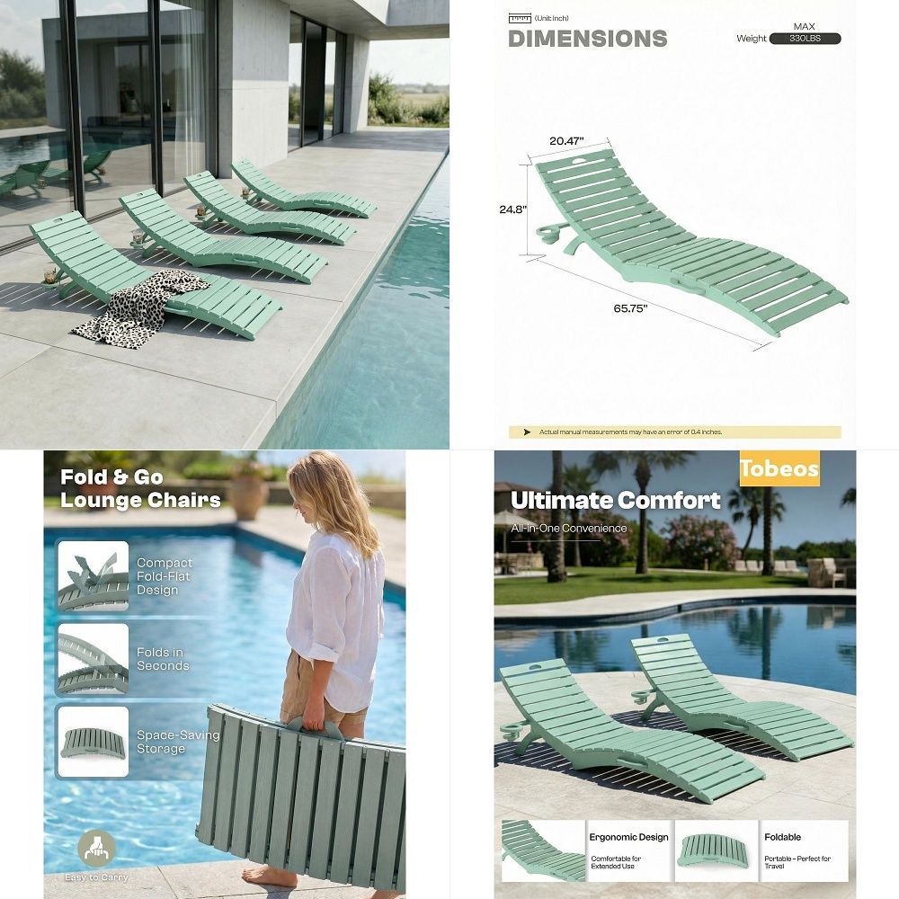 Kids Outdoor Adirondack Chair - مجموعة من 4 كراسي أديرونداك للأطفال،