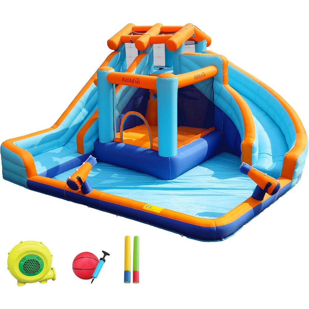 Kids Outdoor Bounce House - زحليقة مائية كبيرة مع حوض سباحة