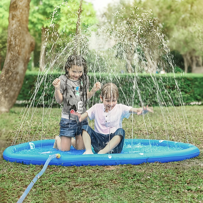Kids Outdoor Clubhouse - بساط رش ماء قابل للنفخ للأطفال