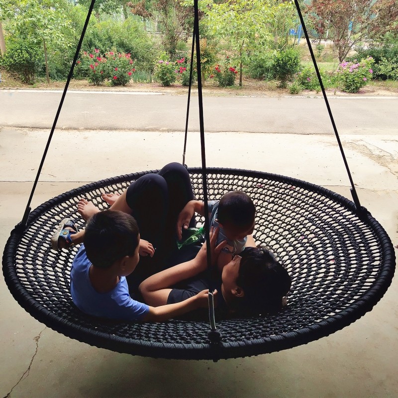 Kids Outdoor Nest Swing - أرجوحة دائرية كبيرة للأطفال للاستخدام الخارجي