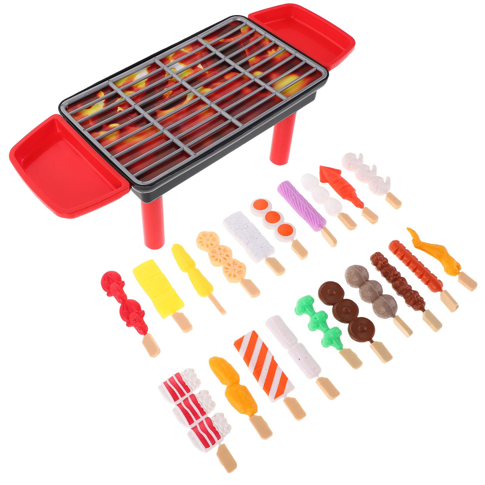 20 قطعة من مجموعة الشواء الواق - مراجعة Kids Outdoor Grill Set وسعره