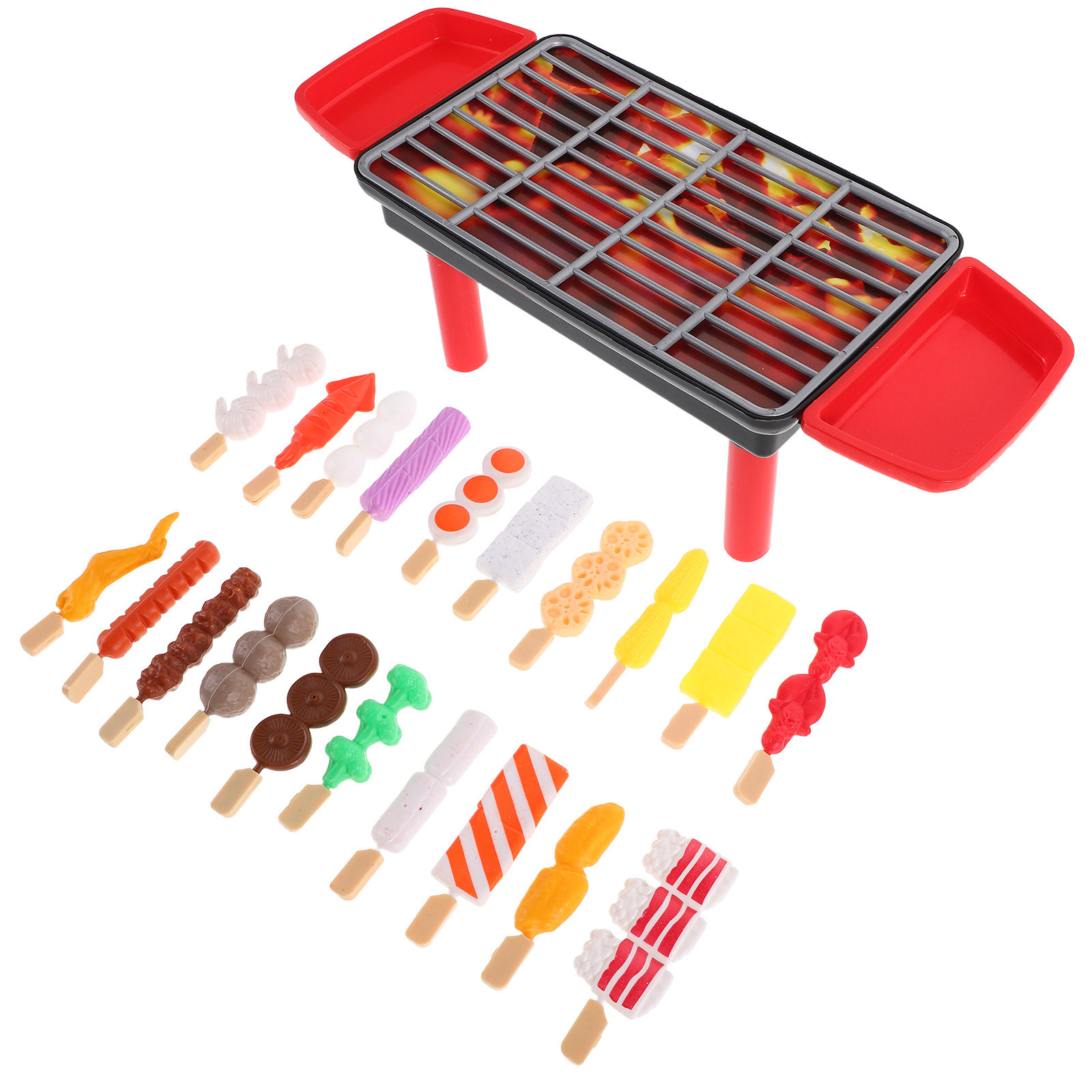 20 قطعة من مجموعة الشواء الواق - مراجعة Kids Outdoor Grill Set وسعره