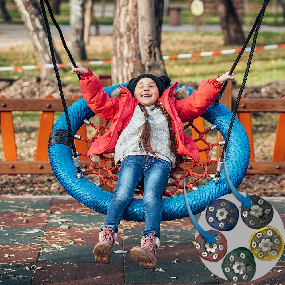 أرجوحة ملعب للأطفال باللون الأ - مراجعة Kids Outdoor Nest Swing وسعره