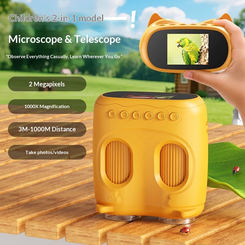منظار تعليمي للأطفال 2 في 1: ك - مراجعة Kids Outdoor Microscope وسعره