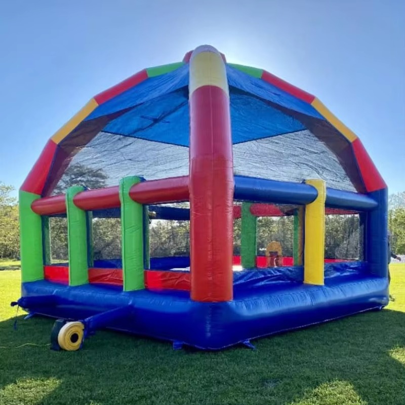 قلعة قفز كبيرة قابلة للنفخ، بي - مراجعة Kids Outdoor Bounce House وسعره