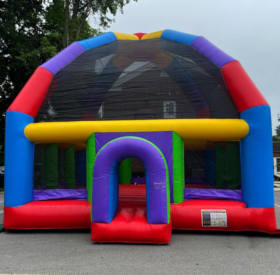 قلعة قفز كبيرة قابلة للنفخ، بي - مراجعة Kids Outdoor Bounce House وسعره