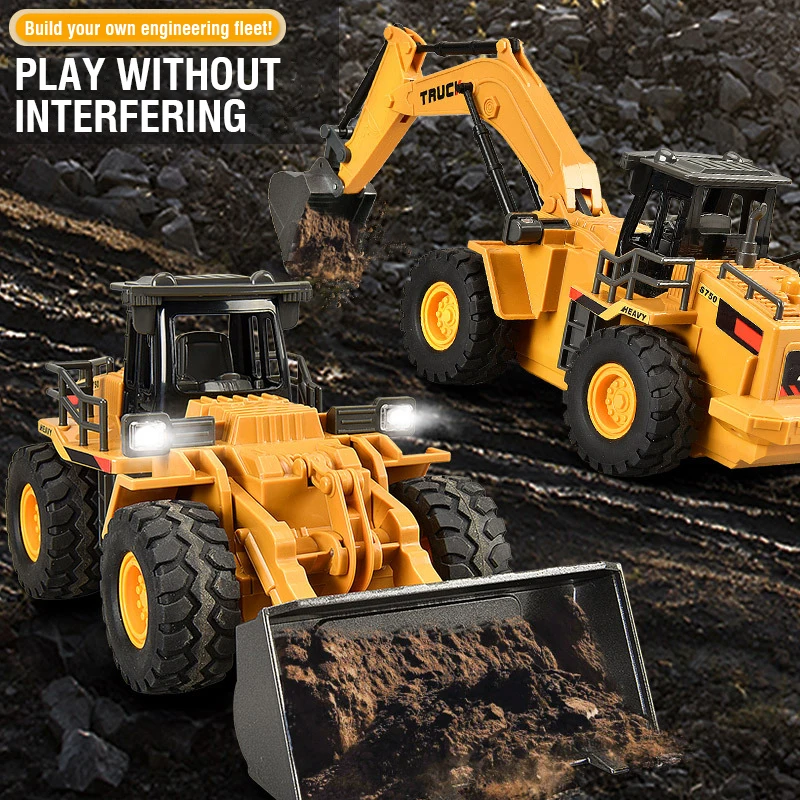 2.4G سبيكة التحكم عن بعد حفارة - مراجعة Kids Outdoor Digger وسعره