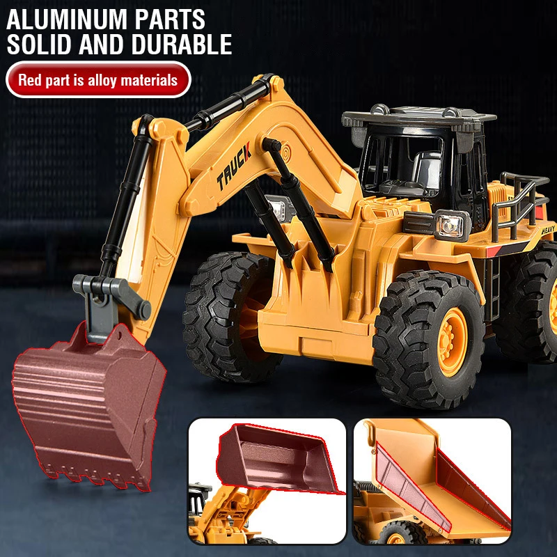 2.4G سبيكة التحكم عن بعد حفارة - مراجعة Kids Outdoor Digger وسعره