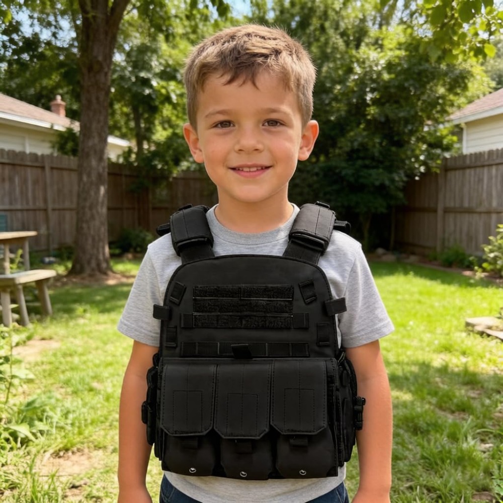 سترة تكتيكية قابلة للتعديل للأ - مراجعة Kids Outdoor Gear وسعره
