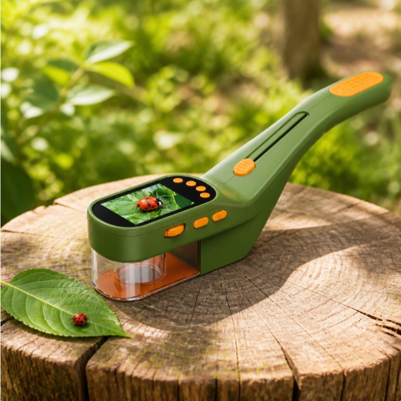 مجهر رقمي محمول للأطفال 2 في 1 - مراجعة Kids Outdoor Microscope وسعره