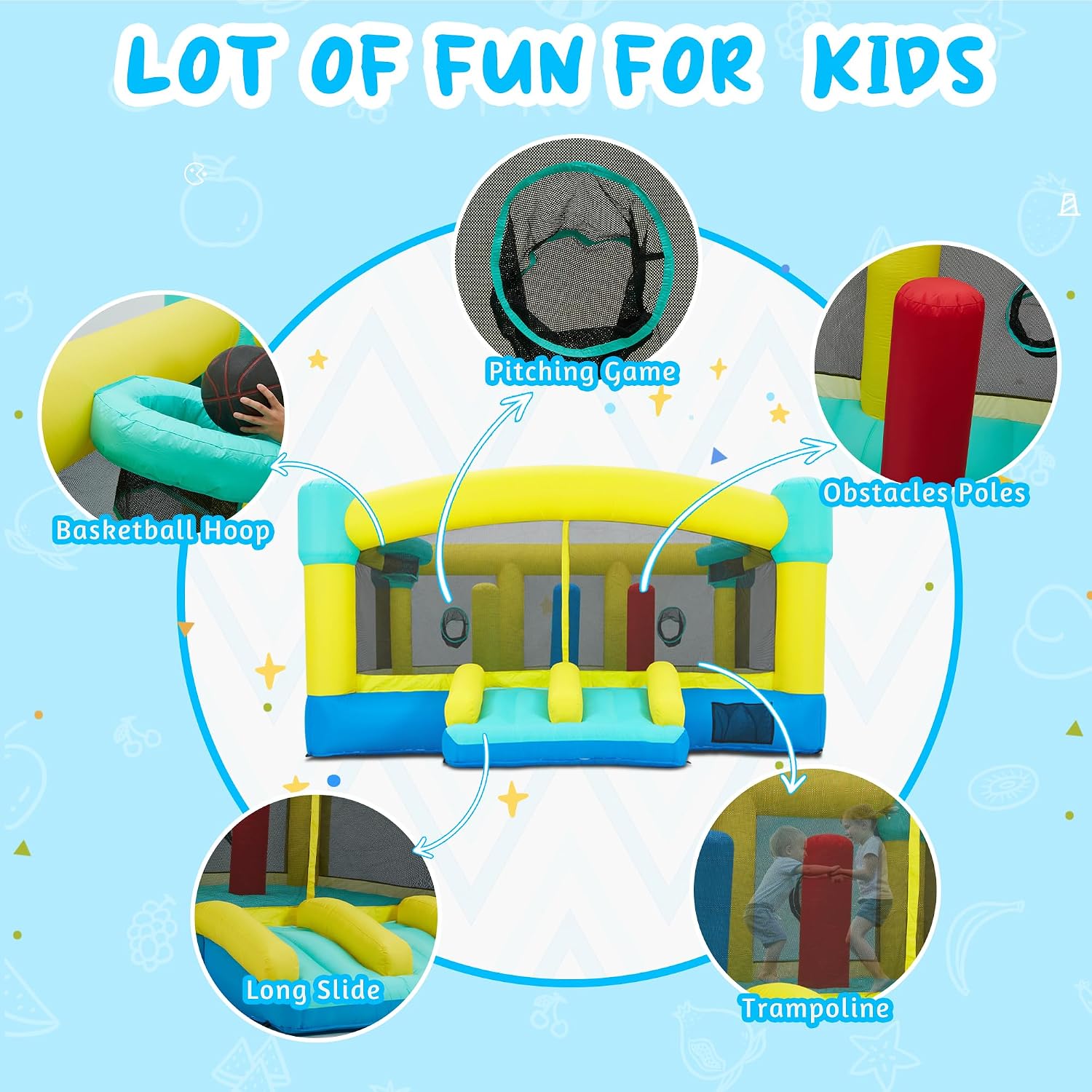 بيت القفز الكبير، قلعة قابلة ل - مراجعة Kids Outdoor Bounce House وسعره
