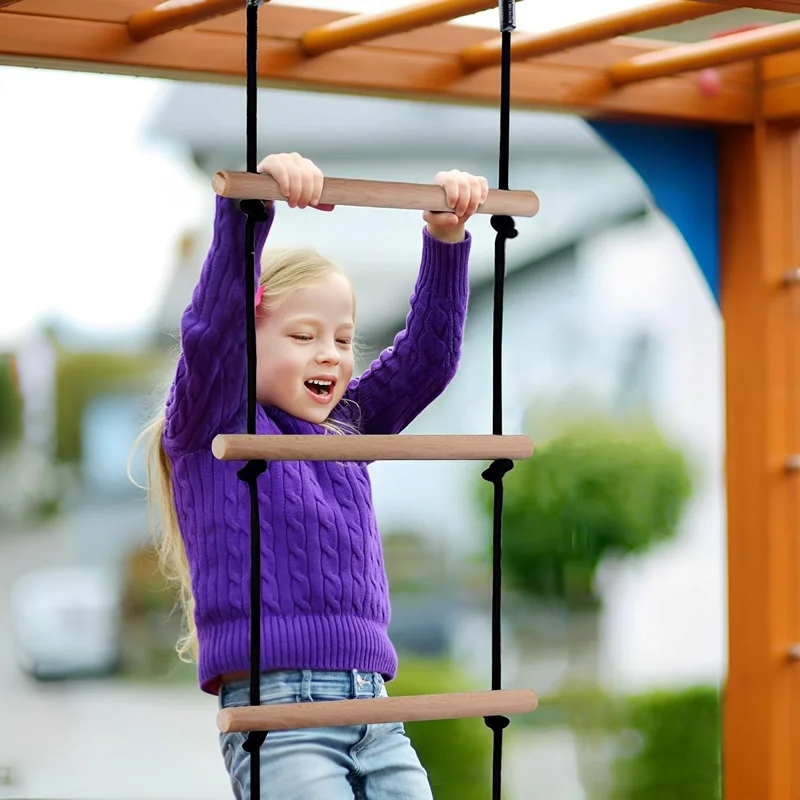 الأطفال تسلق سلم حبل أرجوحة خش - مراجعة Kids Outdoor Gear وسعره