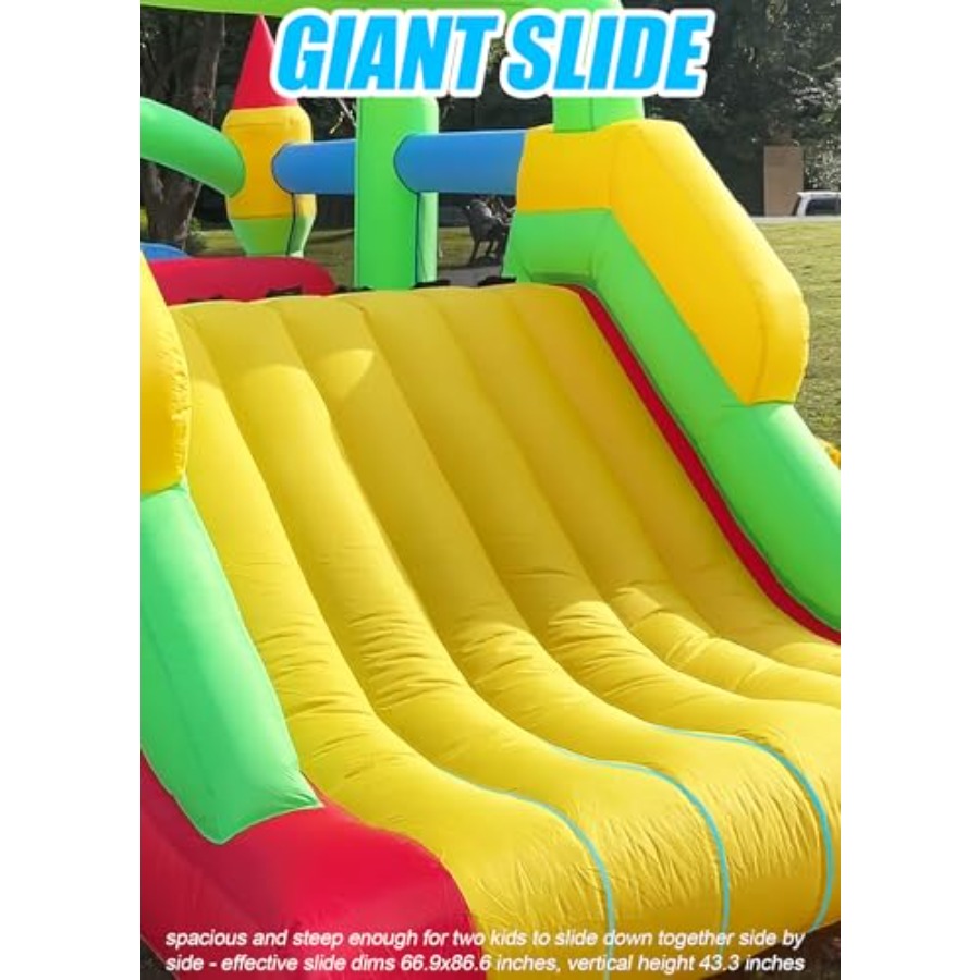 منطقة ألعاب قابلة للنفخ في اله - مراجعة Kids Outdoor Bounce House وسعره