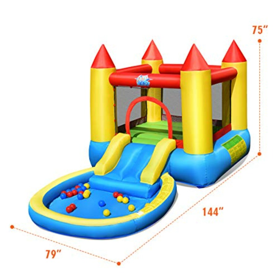 بيت قفز قابل للنفخ للأطفال من  - مراجعة Kids Outdoor Bounce House وسعره
