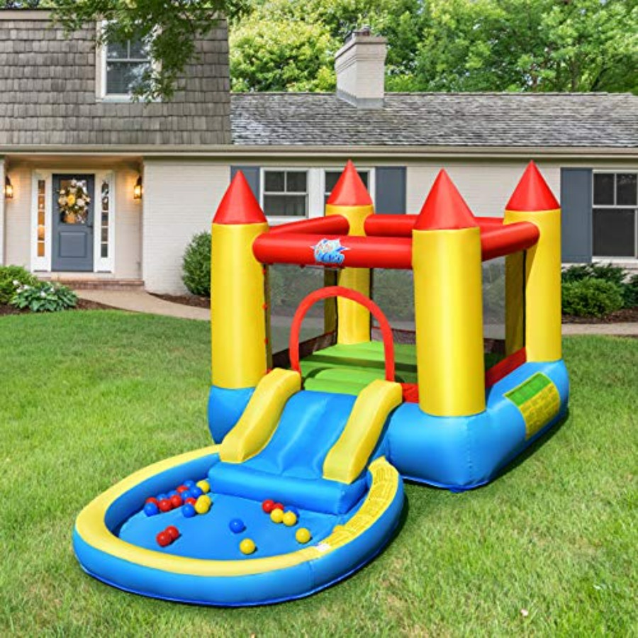 بيت قفز قابل للنفخ للأطفال من  - مراجعة Kids Outdoor Bounce House وسعره