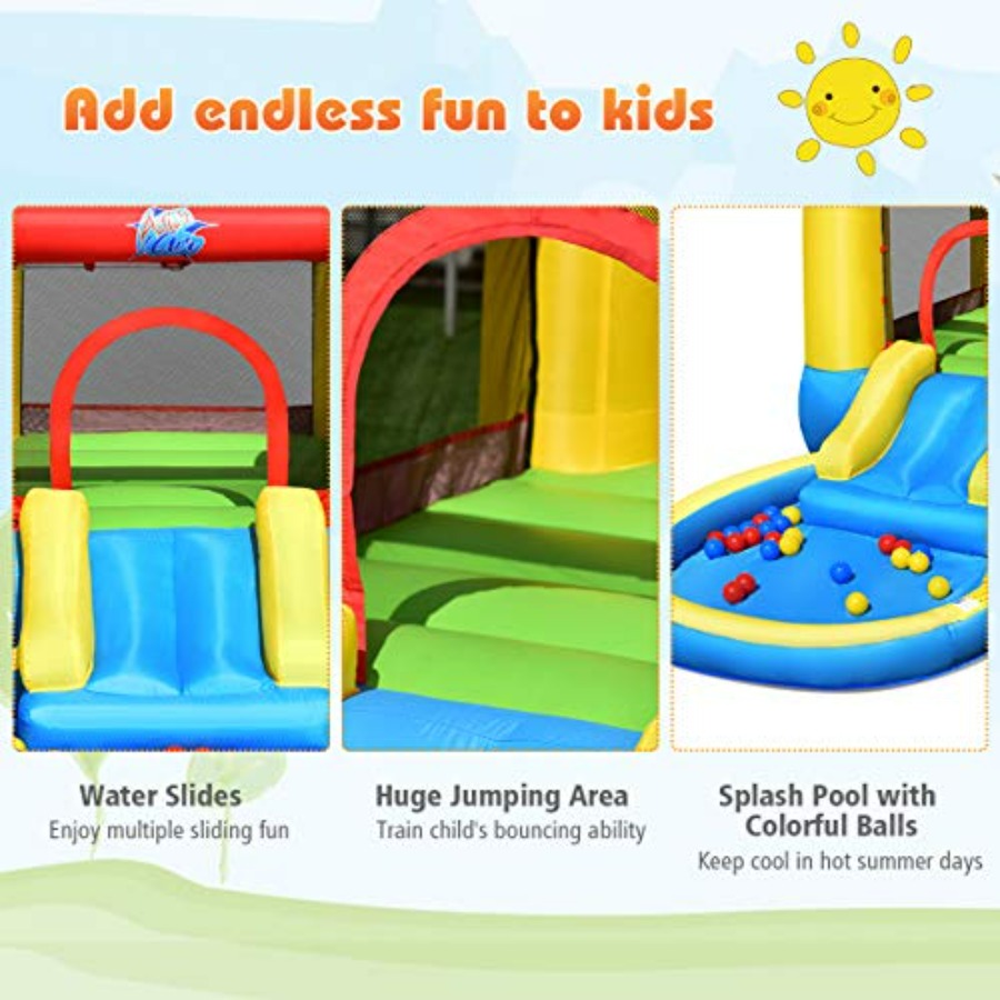 بيت قفز قابل للنفخ للأطفال من  - مراجعة Kids Outdoor Bounce House وسعره