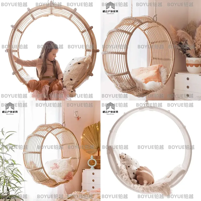 كرسي هزاز خارجي من الراتان، أر - مراجعة Kids Outdoor Hammock Chair وسعره