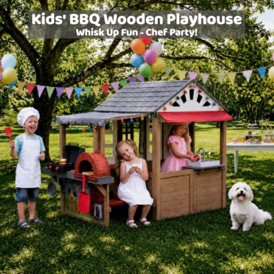 بيت لعب خارجي للأطفال من سن 3- - مراجعة Kids Outdoor Grill Set وسعره