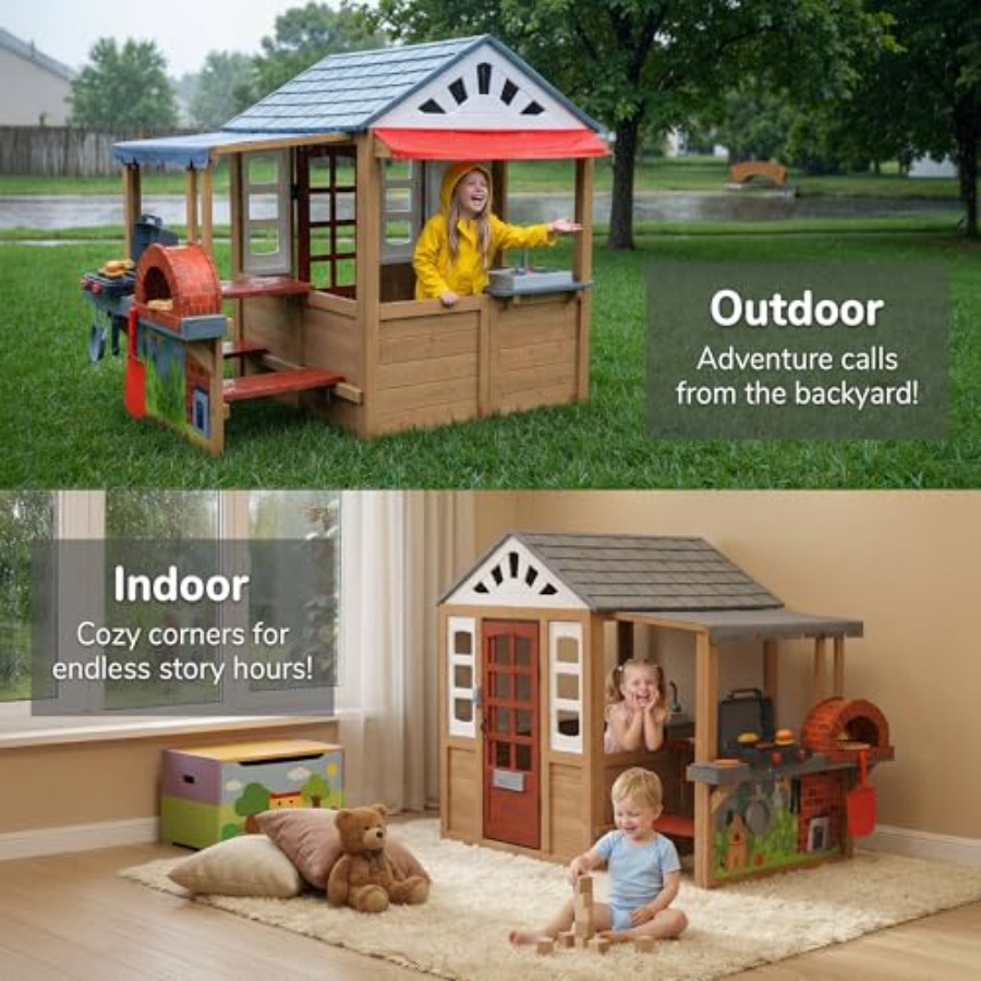 بيت لعب خارجي للأطفال من سن 3- - مراجعة Kids Outdoor Grill Set وسعره