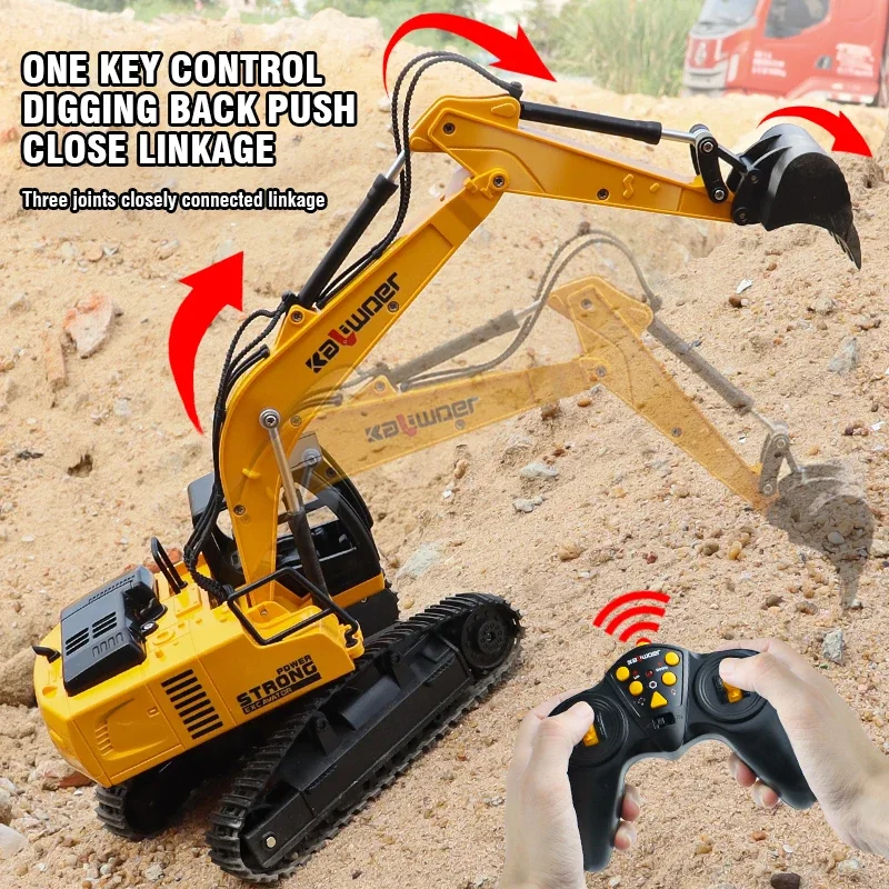 Huina Rc حفارة 1/24 9Ch التحكم - مراجعة Kids Outdoor Digger وسعره