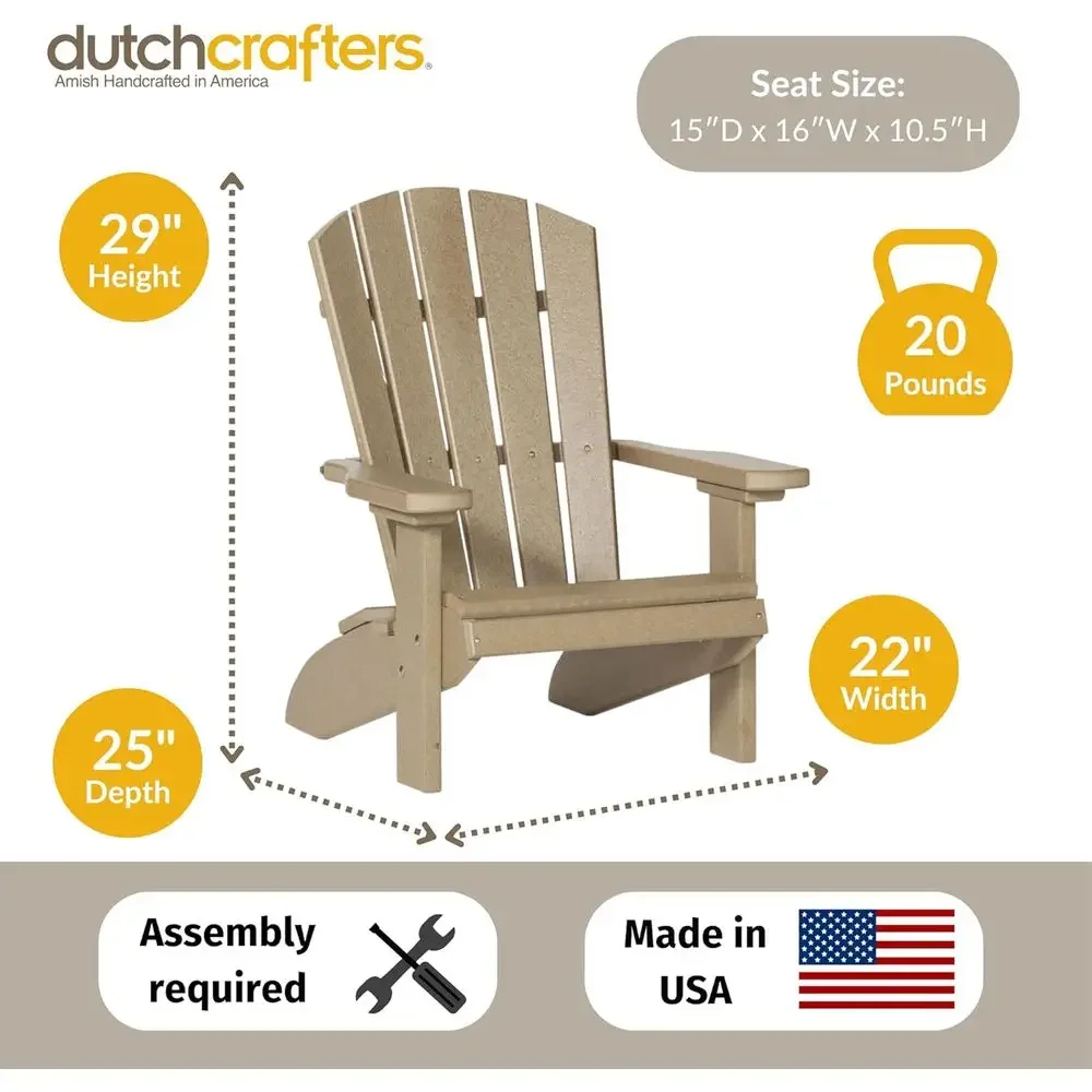 كرسي بولي كيدز أديرونداك، كرسي - مراجعة Kids Outdoor Adirondack Chair وسعره