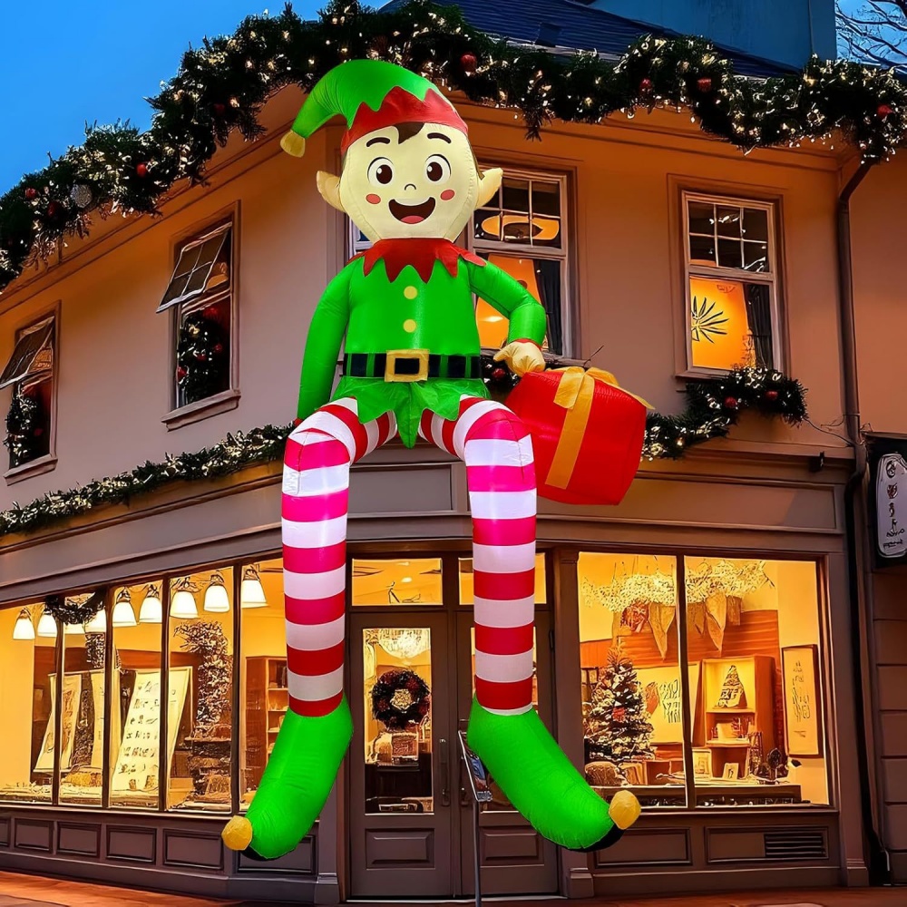 8FT عيد الميلاد المطاطية يجلس  - مراجعة Kids Outdoor Gifts وسعره