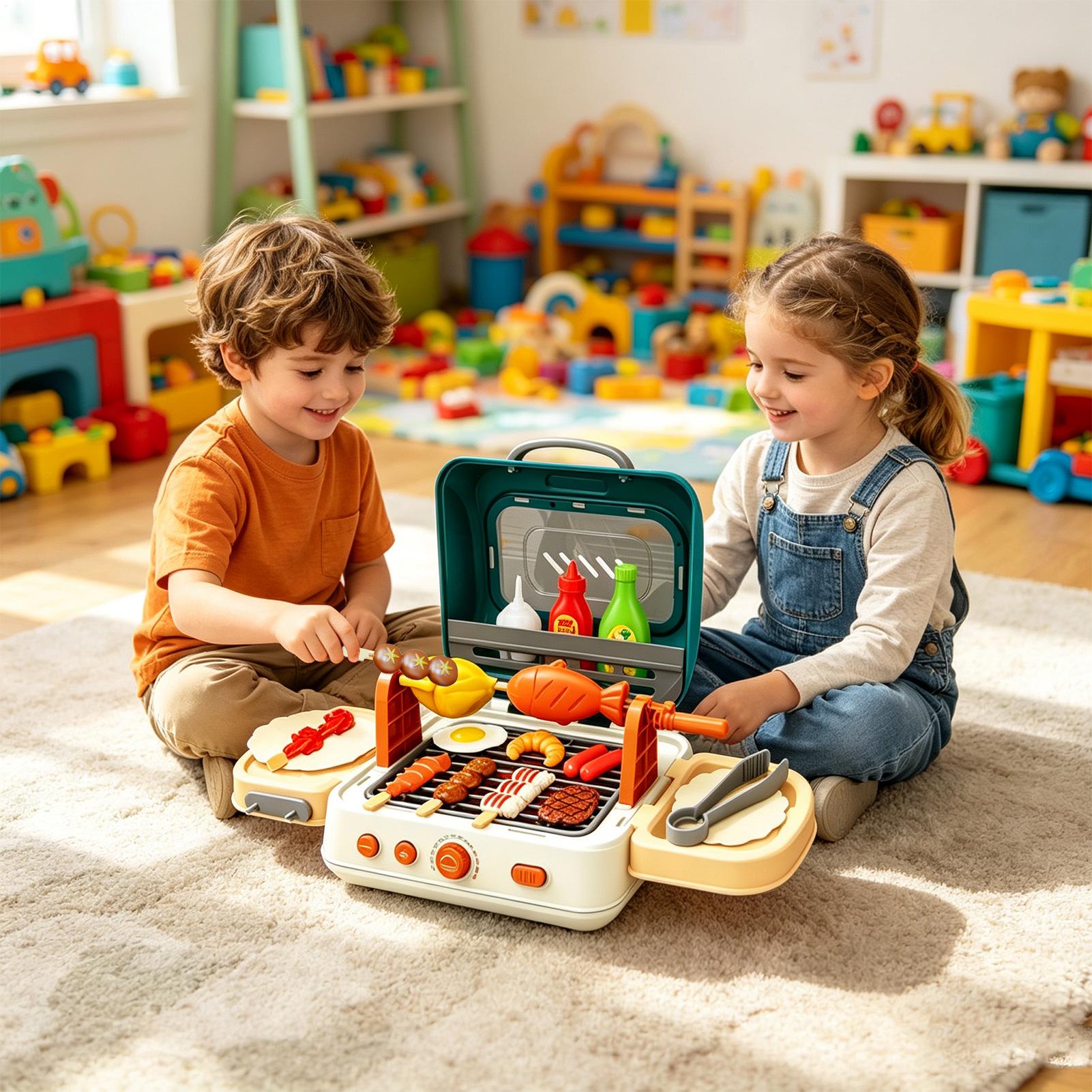 مجموعة ألعاب الشواء الخارجية ل - مراجعة Kids Outdoor Grill Set وسعره