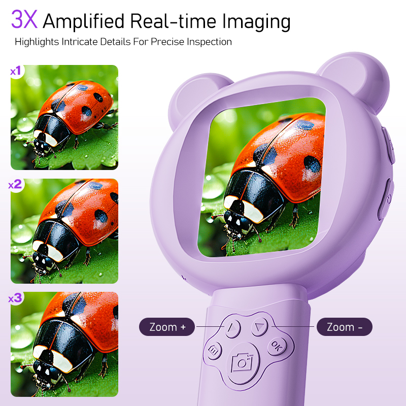 مكبر رقمي للأطفال بشاشة 2.8 بو - مراجعة Kids Outdoor Microscope وسعره