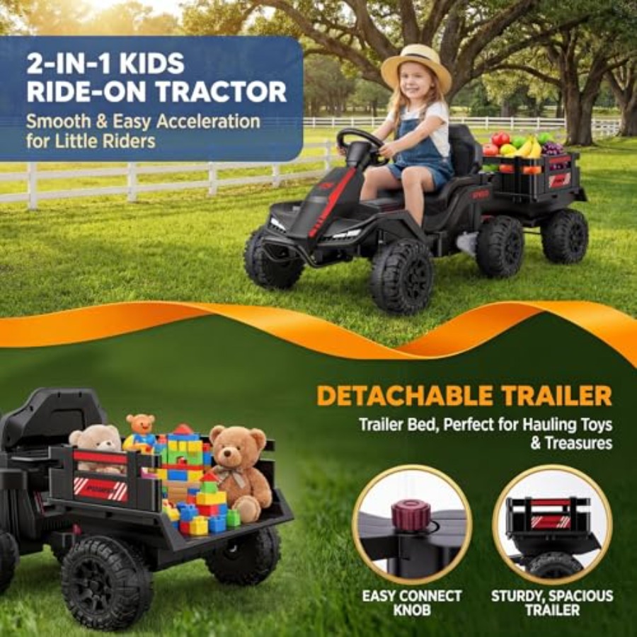 جرار كهربائي للأطفال من عمر 3  - مراجعة Kids Outdoor Ride On وسعره