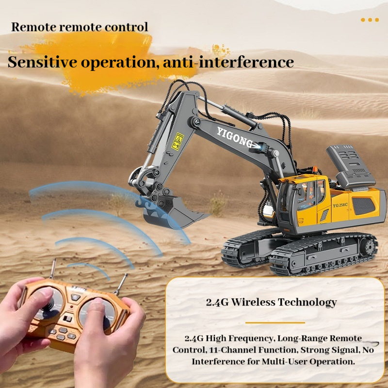 YIGONG مركبة هندسية بتحكم عن ب - مراجعة Kids Outdoor Digger وسعره