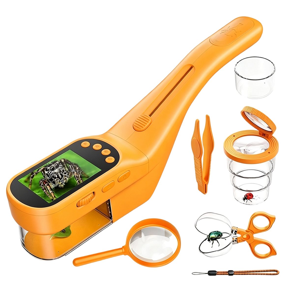 مجهر محمول 500X للأطفال، مستكش - مراجعة Kids Outdoor Microscope وسعره