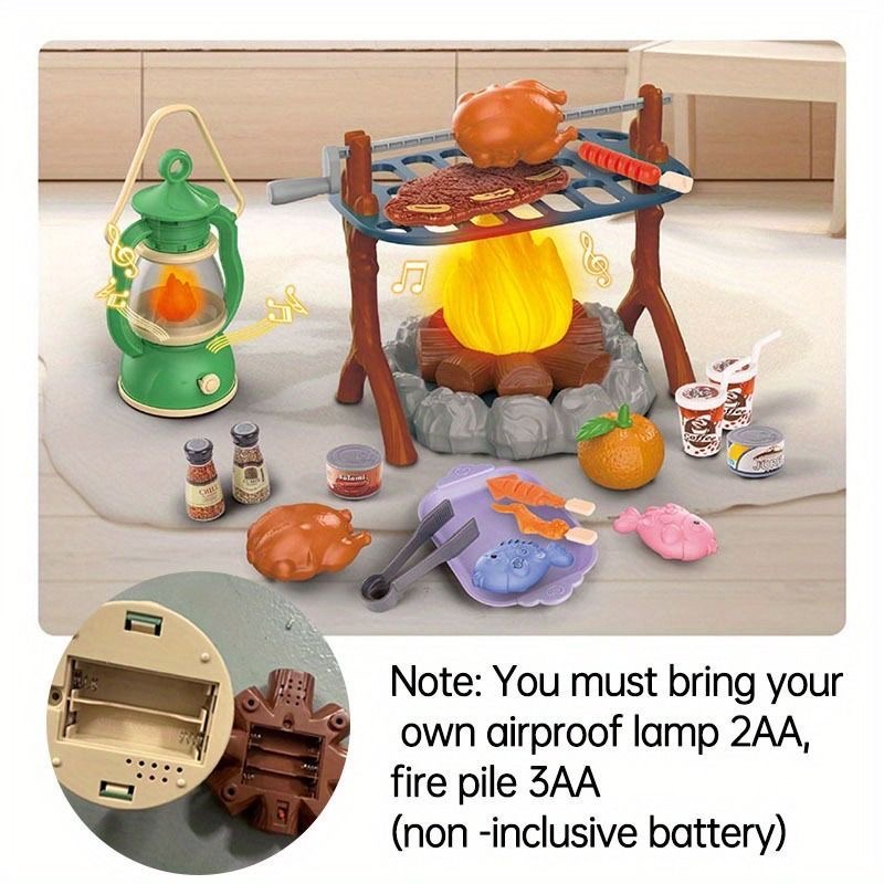 مجموعة لعب التخييم للأطفال مع  - مراجعة Kids Outdoor Grill Set وسعره