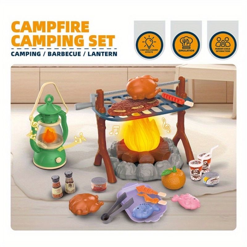 مجموعة لعب التخييم للأطفال مع  - مراجعة Kids Outdoor Grill Set وسعره