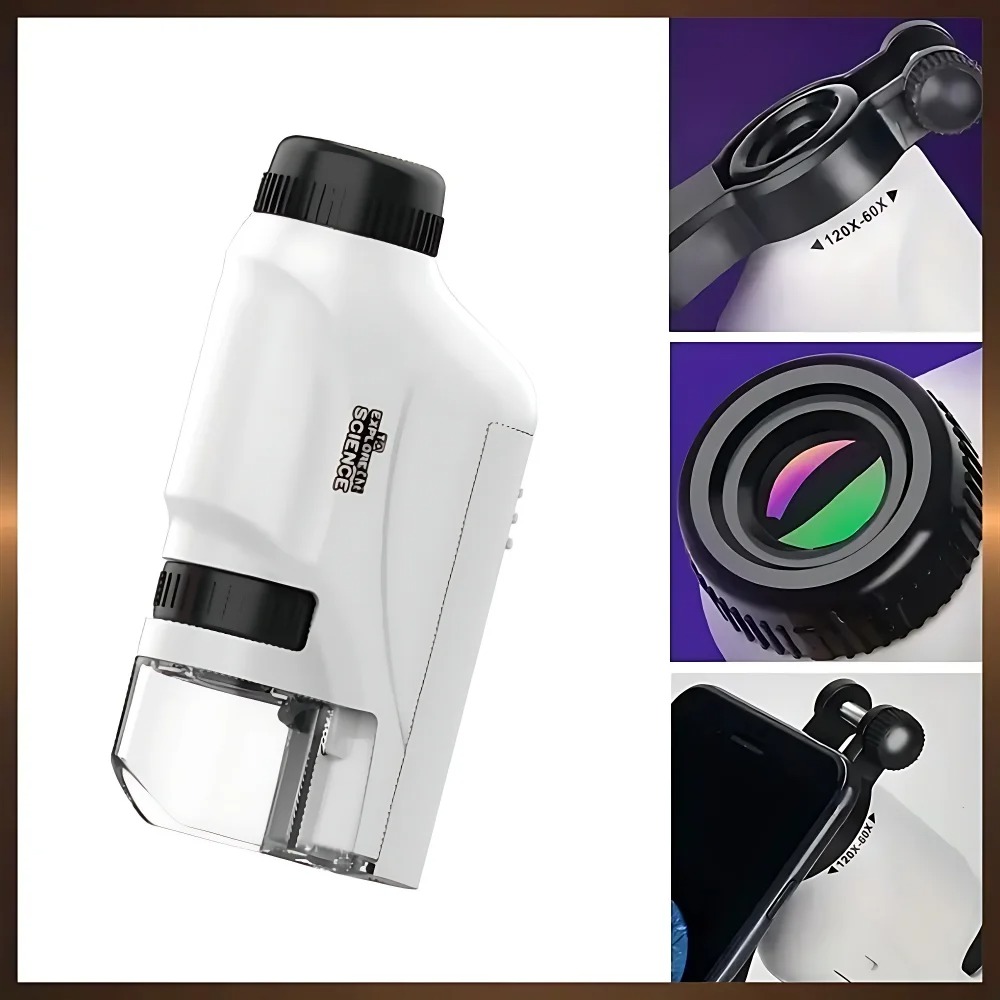 مجهر محمول باليد بتكبير 60X و1 - مراجعة Kids Outdoor Microscope وسعره