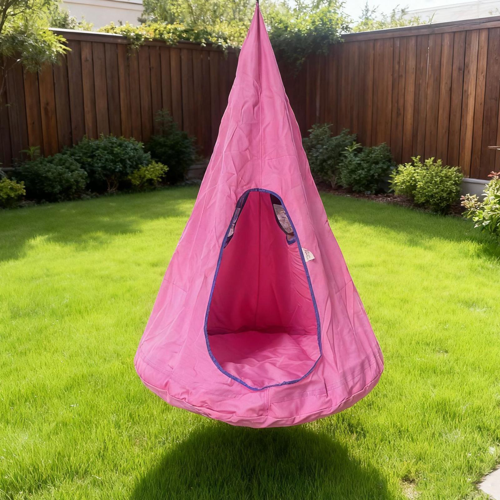 مقعد أرجوحة للأطفال مع وسادة ب - مراجعة Kids Outdoor Nest Swing وسعره