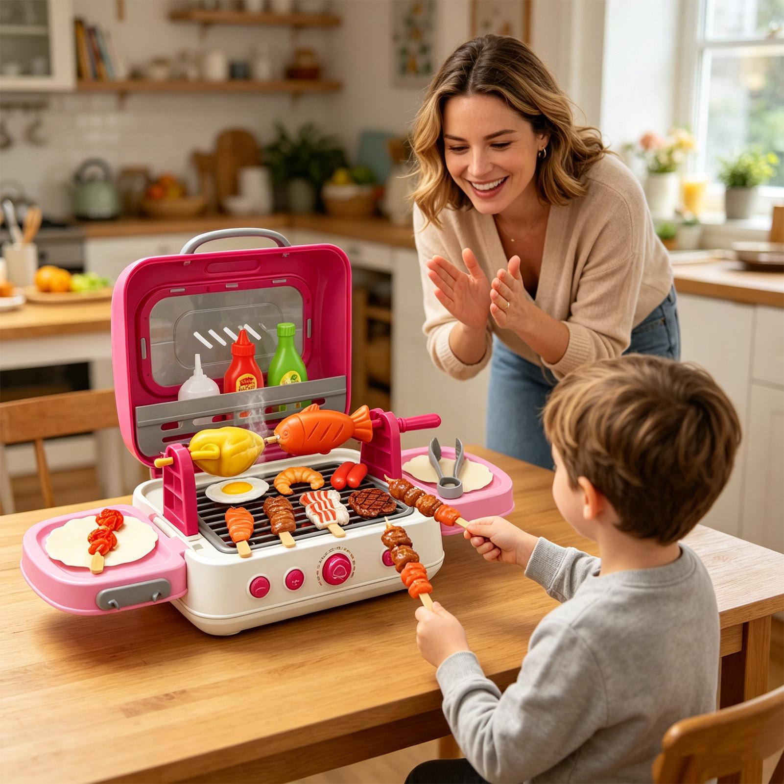 مجموعة ألعاب الشواء الخارجية ل - مراجعة Kids Outdoor Grill Set وسعره