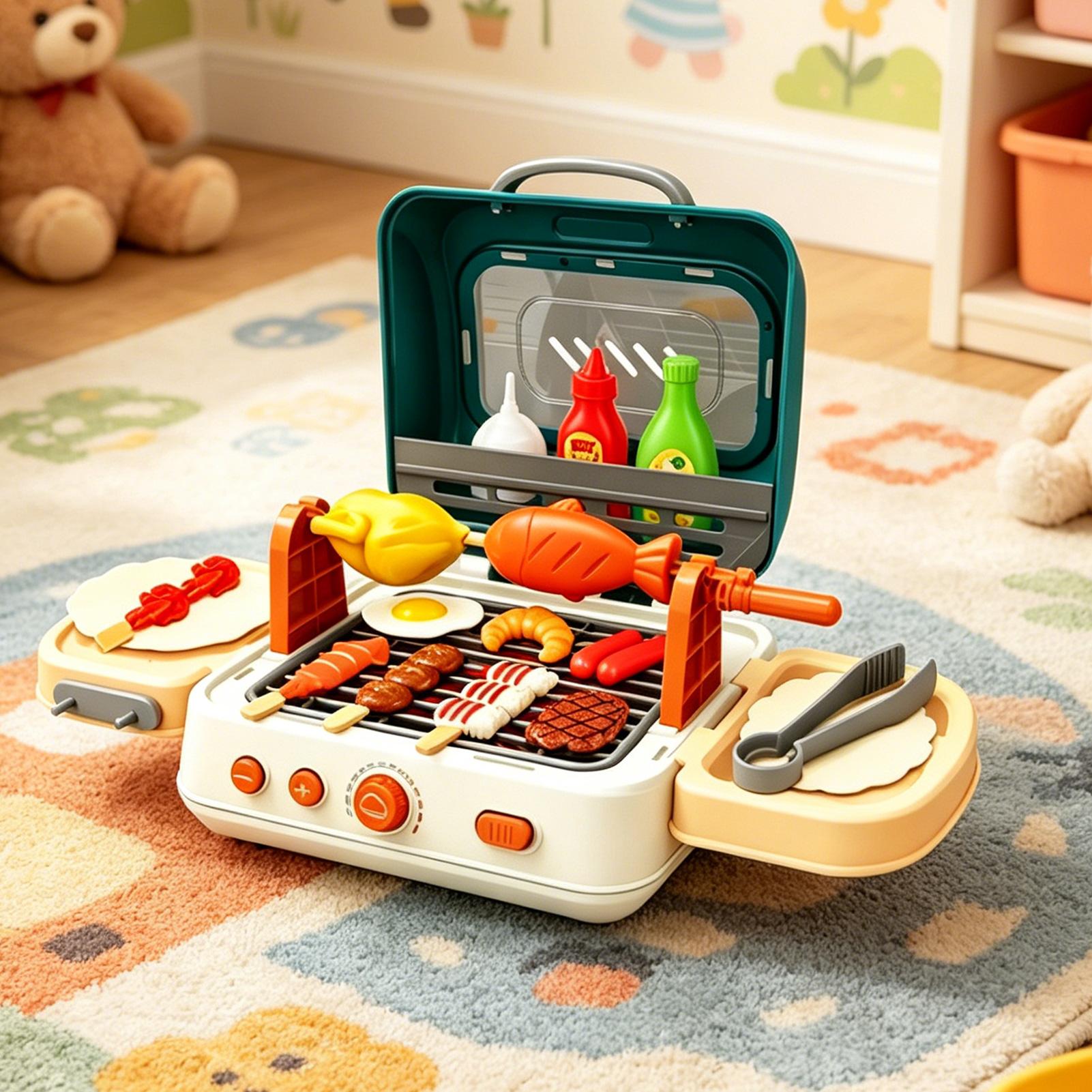 مجموعة ألعاب الشواء الخارجية ل - مراجعة Kids Outdoor Grill Set وسعره