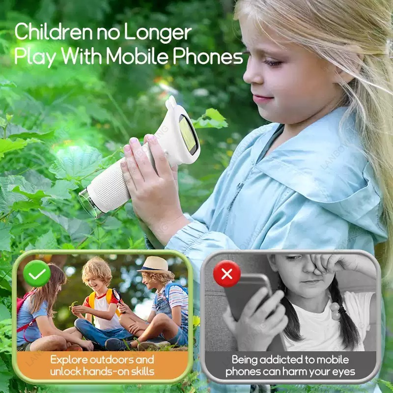 مجهر رقمي للأطفال بشاشة IPS مق - مراجعة Kids Outdoor Microscope وسعره
