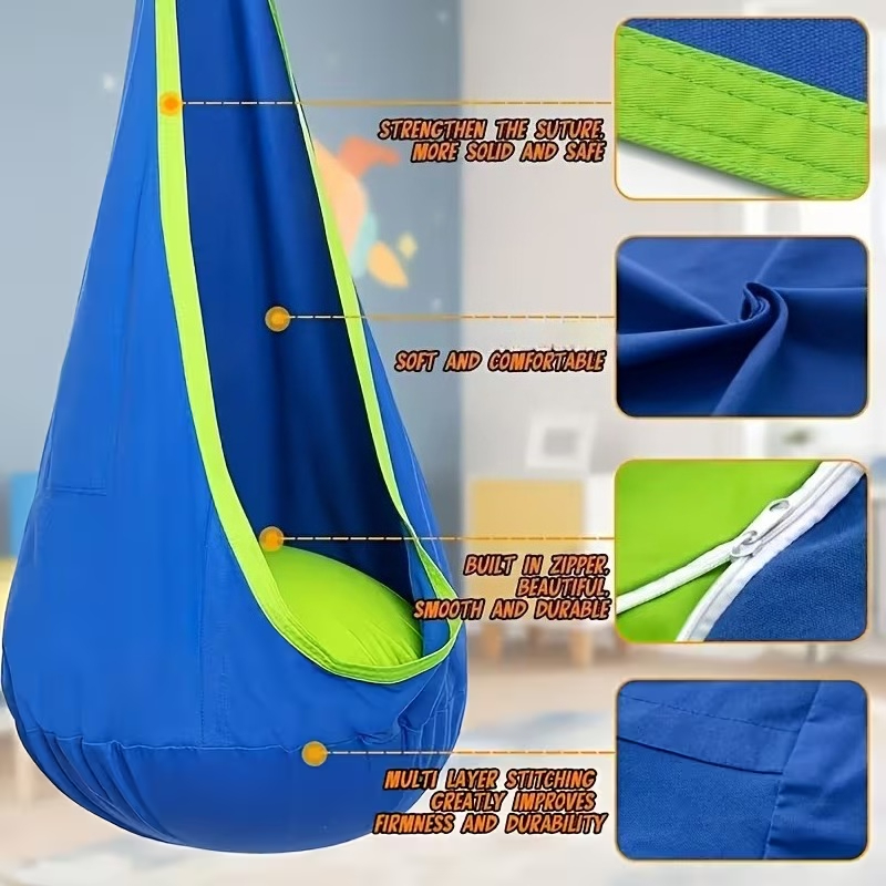 كرسي معلق للأطفال للاستخدام ال - مراجعة Kids Outdoor Hammock Chair وسعره