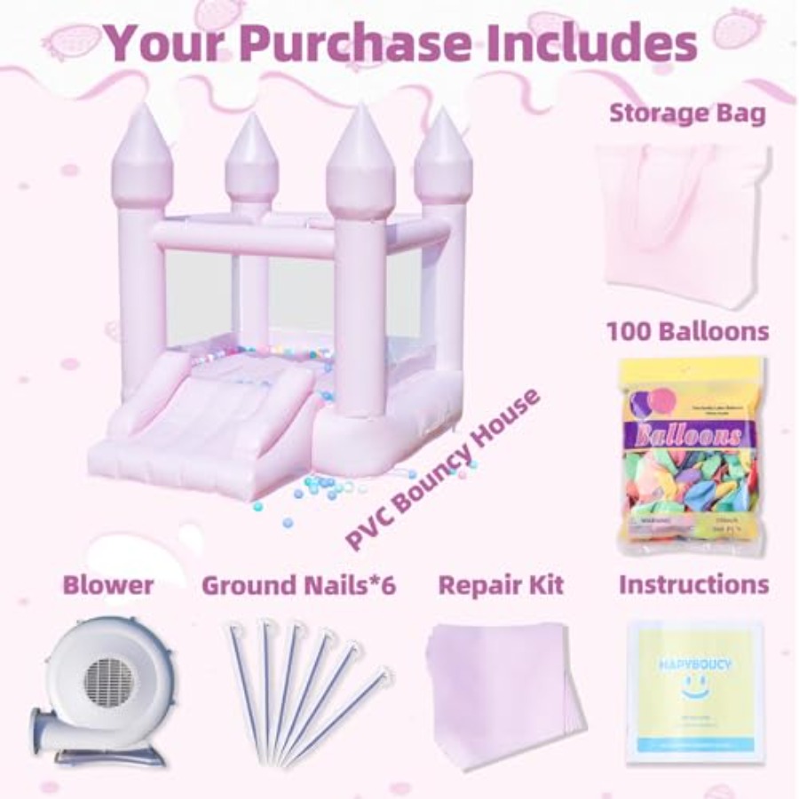 بيت قفز من البولي فينيل كلوريد - مراجعة Kids Outdoor Bounce House وسعره
