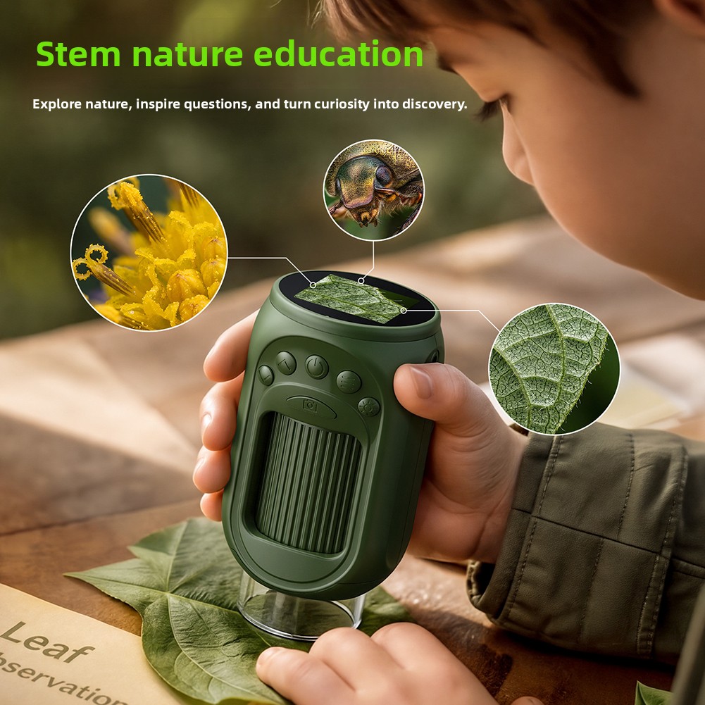 مجهر رقمي محمول 1000x للأطفال  - مراجعة Kids Outdoor Microscope وسعره